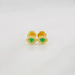 Eye Stud Earrings 0.65g / in / 6.25mm Yellow Gold 18K