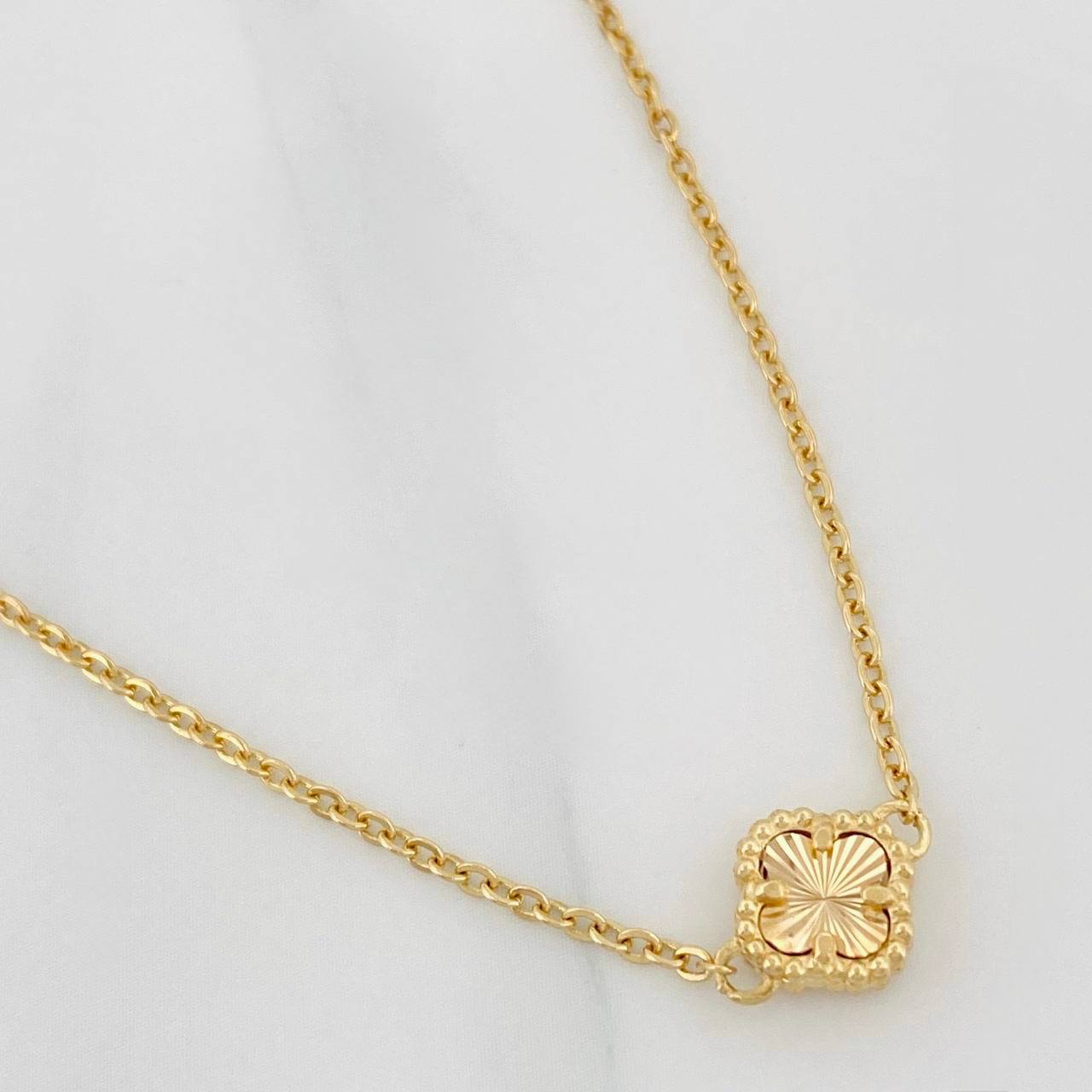 Cadena Aro Seguido Trebol 5.75g / 20 3/4 in / 8.1mm Oro Amarillo 18K