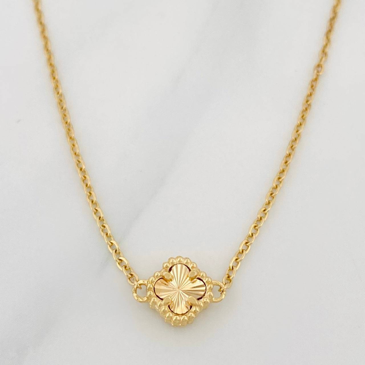 Cadena Aro Seguido Trebol 5.75g / 20 3/4 in / 8.1mm Oro Amarillo 18K