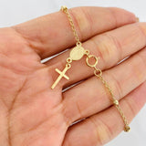 Pulso Denario Virgen Milagrosa 2.65g / 7 3/4 in / 3mm Oro Amarillo 18K