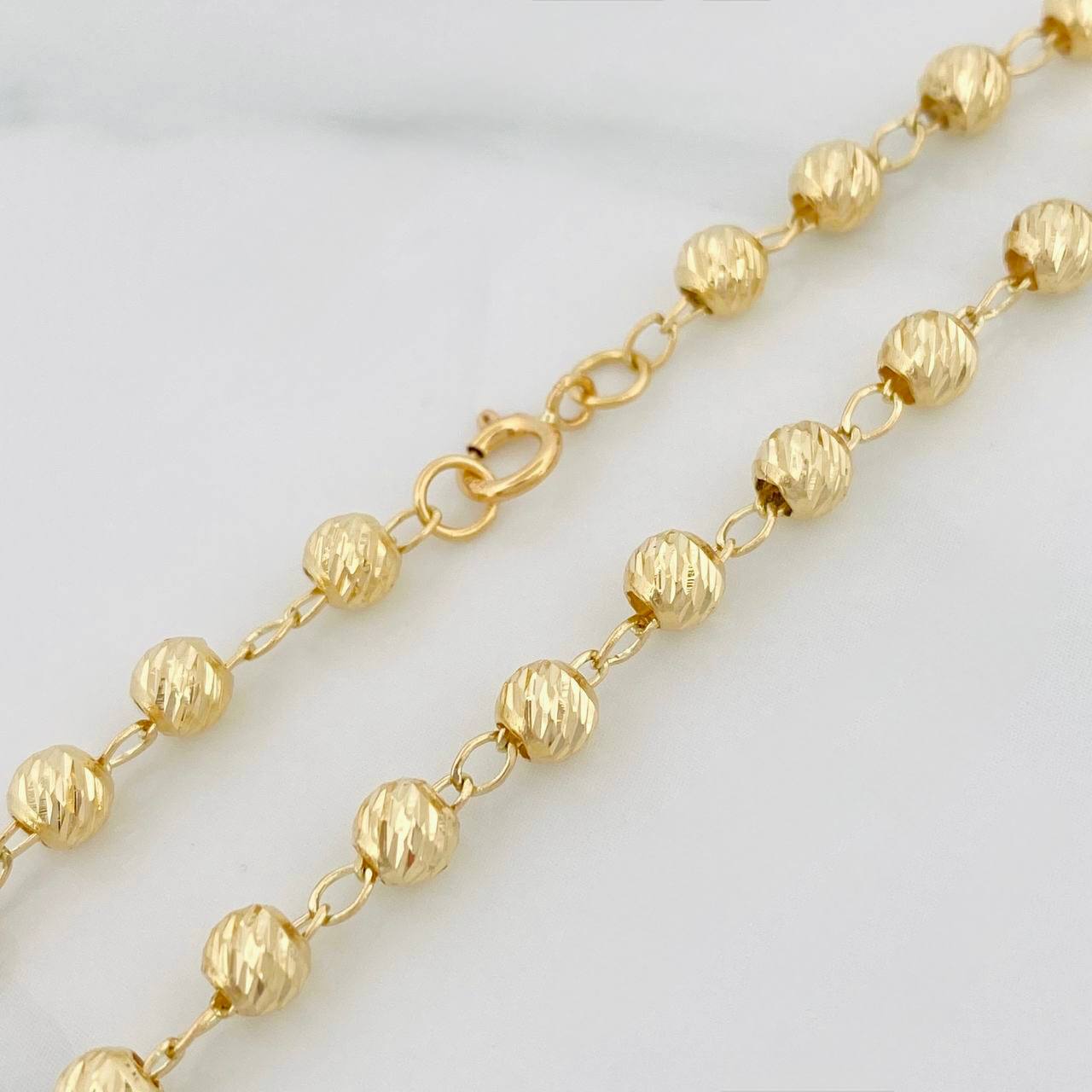 Pulso Militar 3.05g / 7 1/2 in / 4mm Oro Amarillo 18K