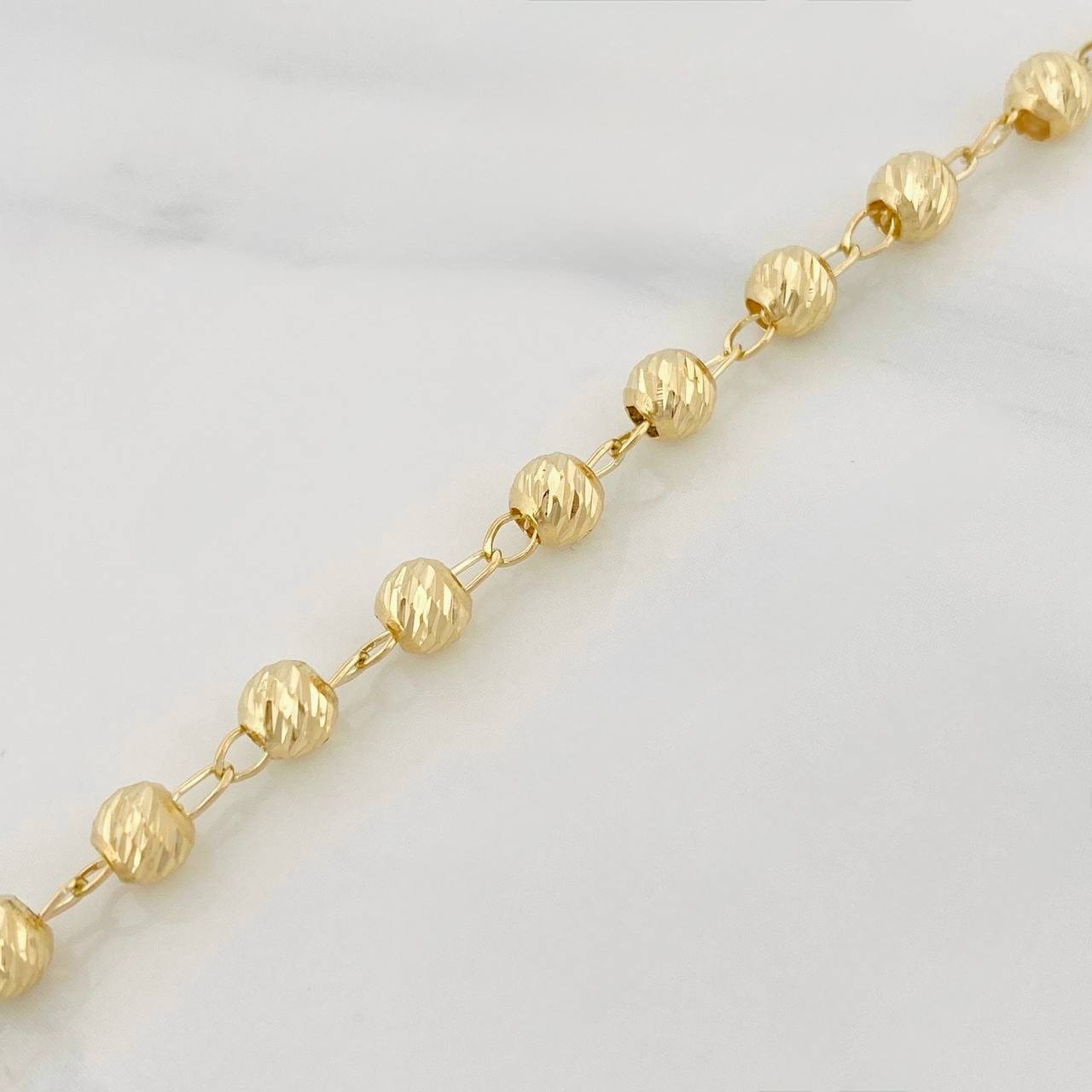 Pulso Militar 3.05g / 7 1/2 in / 4mm Oro Amarillo 18K