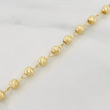 Pulso Militar 3.05g / 7 1/2 in / 4mm Oro Amarillo 18K
