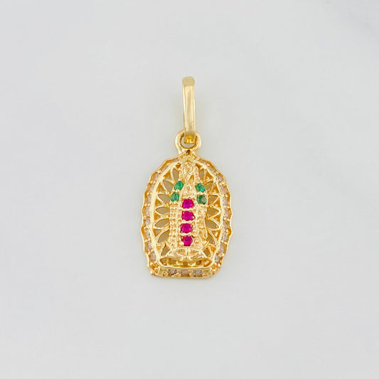 Pendant Virgin of Guadalupe 1.2g / 3/4 in Yellow Gold 18K