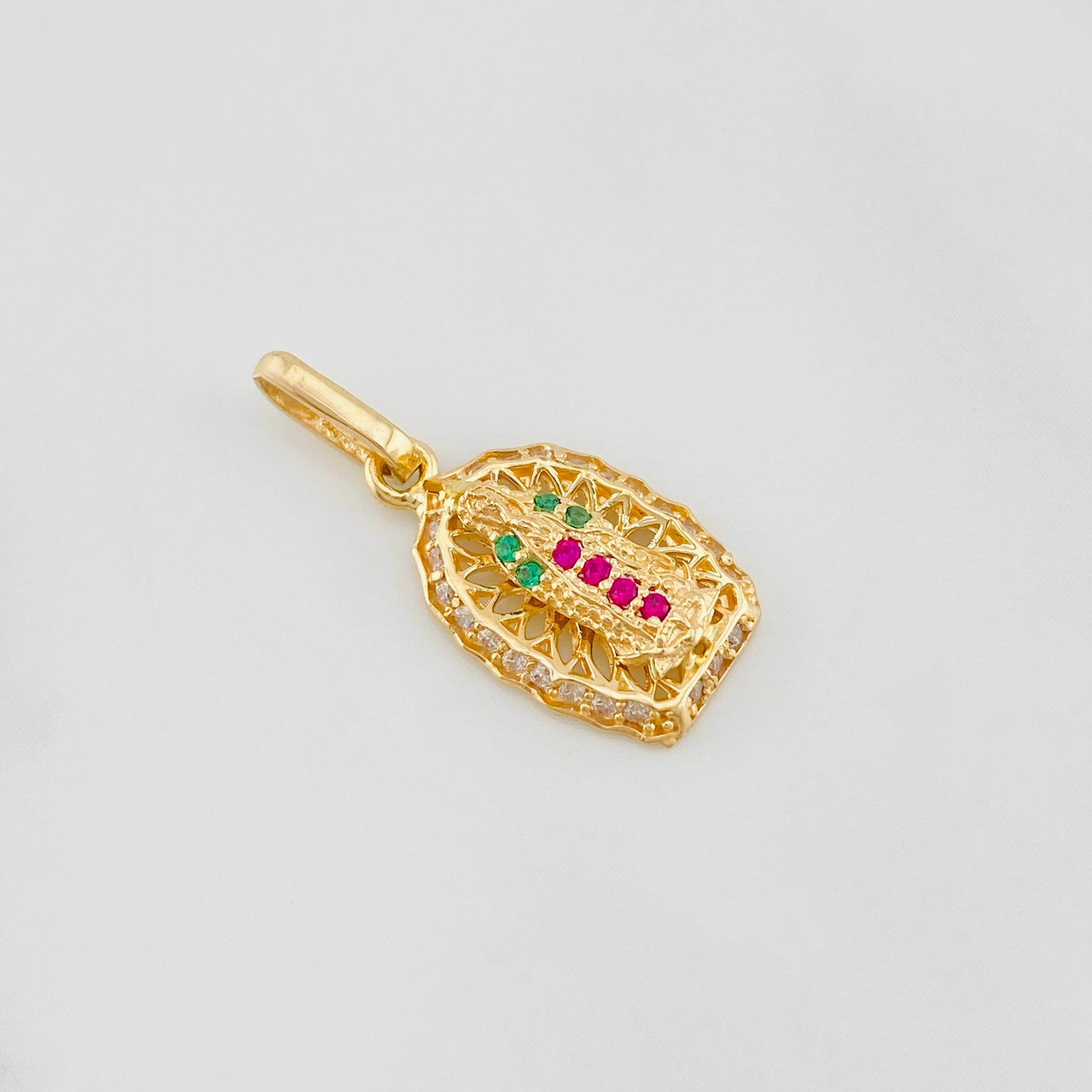 Dije Virgen de Guadalupe 1.2g / 3/4 in Oro Amarillo 18K