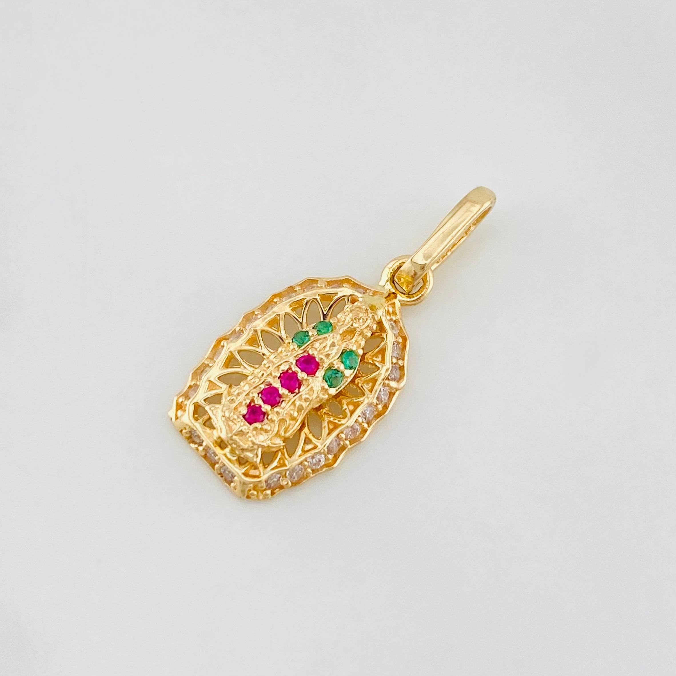 Dije Virgen de Guadalupe 1.3g / 3/4 in Oro Amarillo 18K