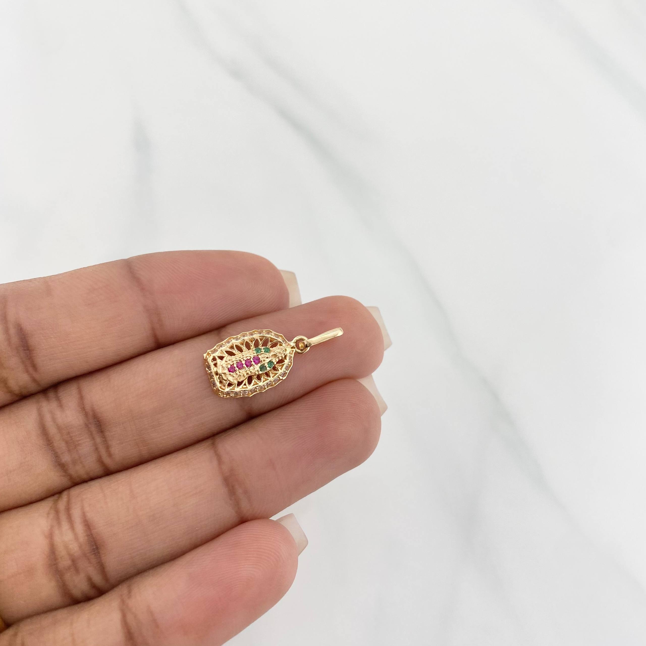 Dije Virgen de Guadalupe 1.3g / 3/4 in Oro Amarillo 18K