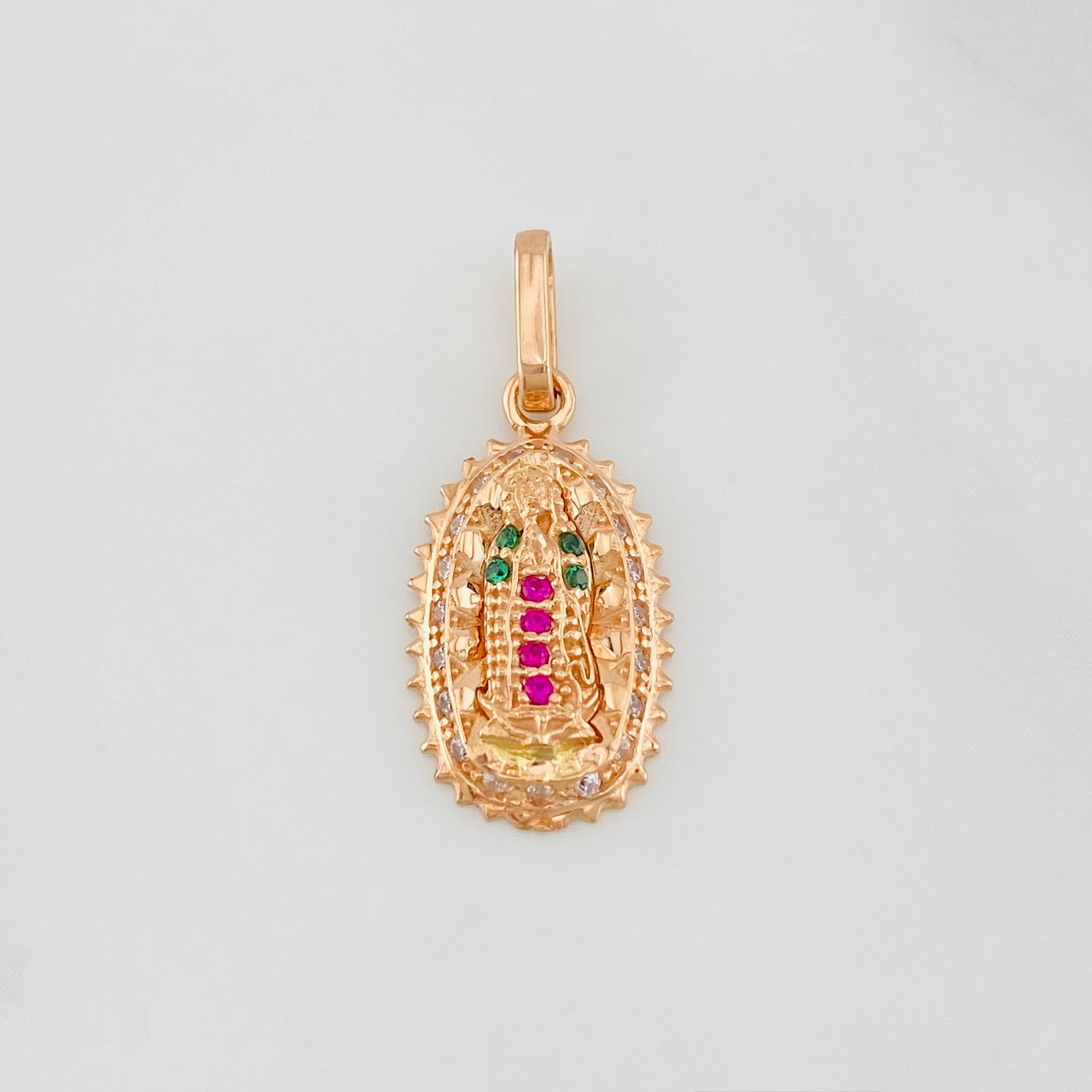 Dije Virgen de Guadalupe 1.45g / 3/4 in Oro Rosa 18K
