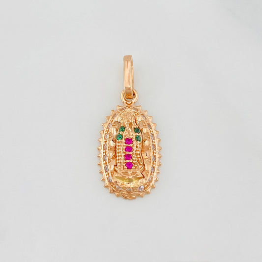 Dije Virgen de Guadalupe 1.45g / 3/4 in Oro Rosa 18K