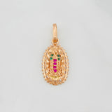 Dije Virgen de Guadalupe 1.45g / 3/4 in Oro Rosa 18K