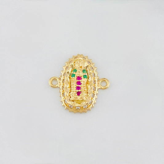 Herraje Virgen de Guadalupe 1.3g / 1/2 in Oro Rosa 18K