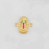 Herraje Virgen de Guadalupe 1.3g / 1/2 in Oro Rosa 18K