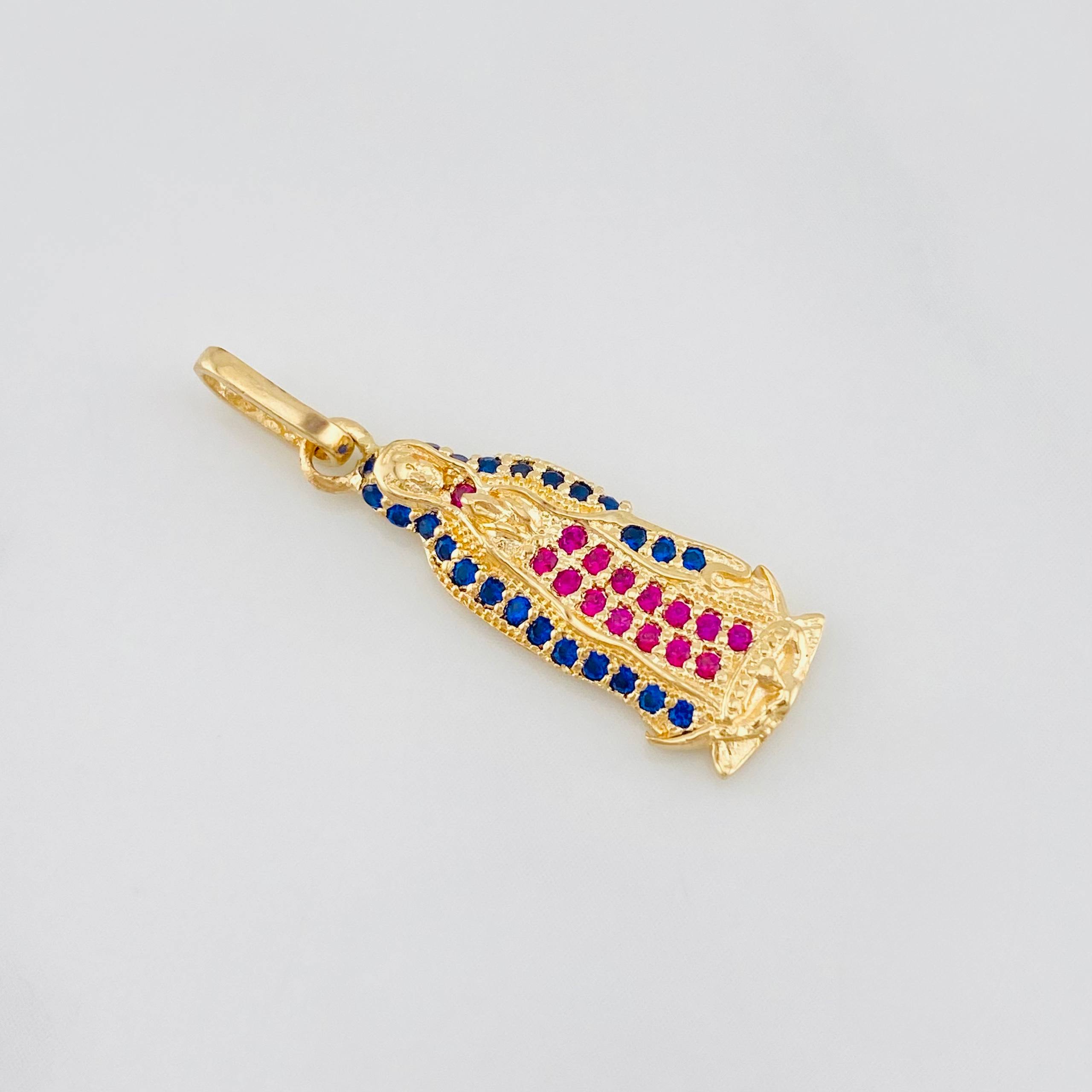 Dije Virgen de Guadalupe 1.8g / 3/4 in Oro Amarillo 18K