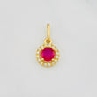 Dije Halo Circulo 1.15g / 1/2 in Oro Amarillo 18K