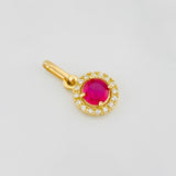 Dije Halo Circulo 1.15g / 1/2 in Oro Amarillo 18K