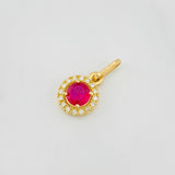 Dije Halo Circulo 1.15g / 1/2 in Oro Amarillo 18K