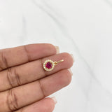 Dije Halo Circulo 1.15g / 1/2 in Oro Amarillo 18K