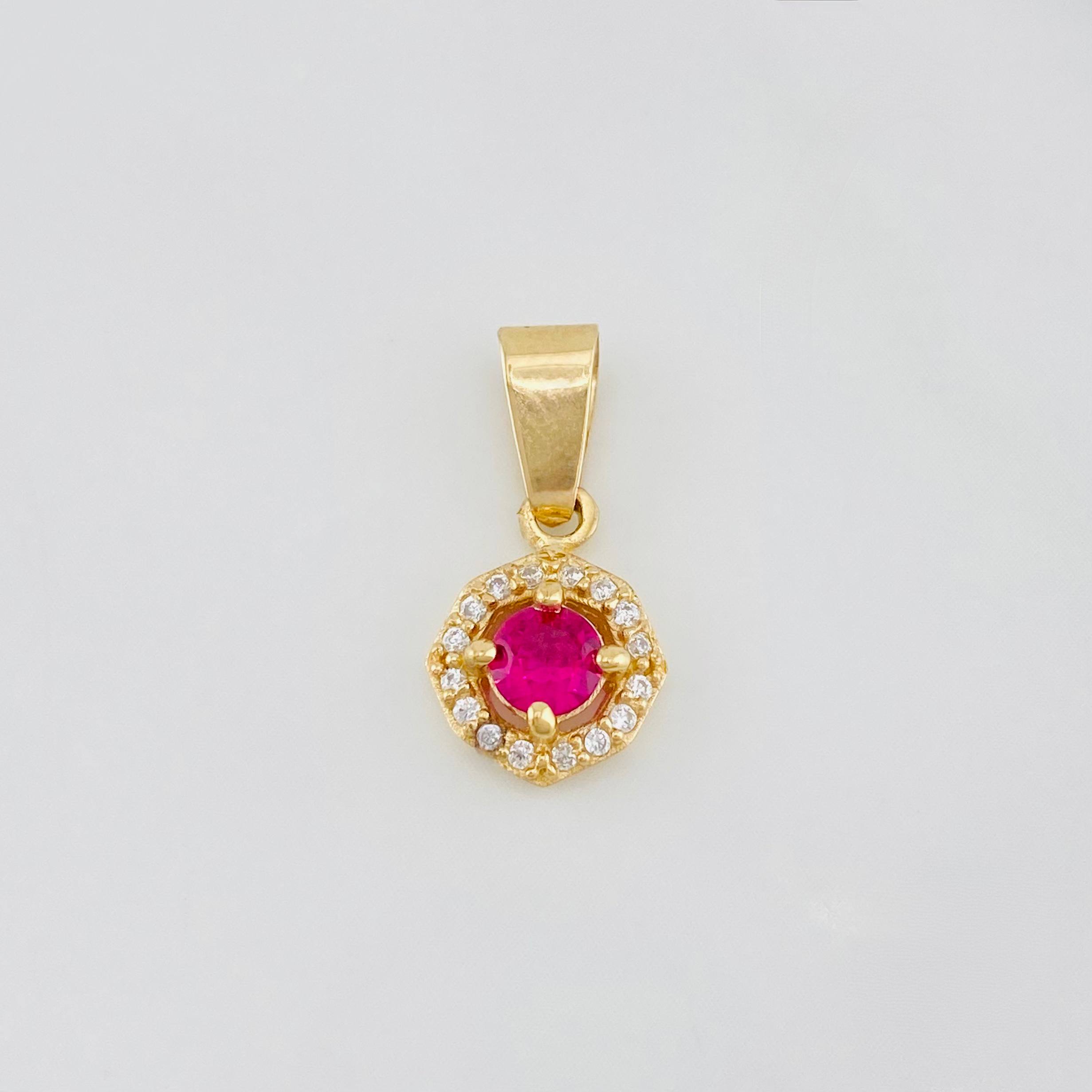Dije Halo 1.15g / 1/2 in Oro Amarillo 18K