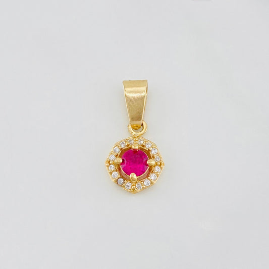 Pendant Halo 1.15g / 1/2 in Yellow Gold 18K