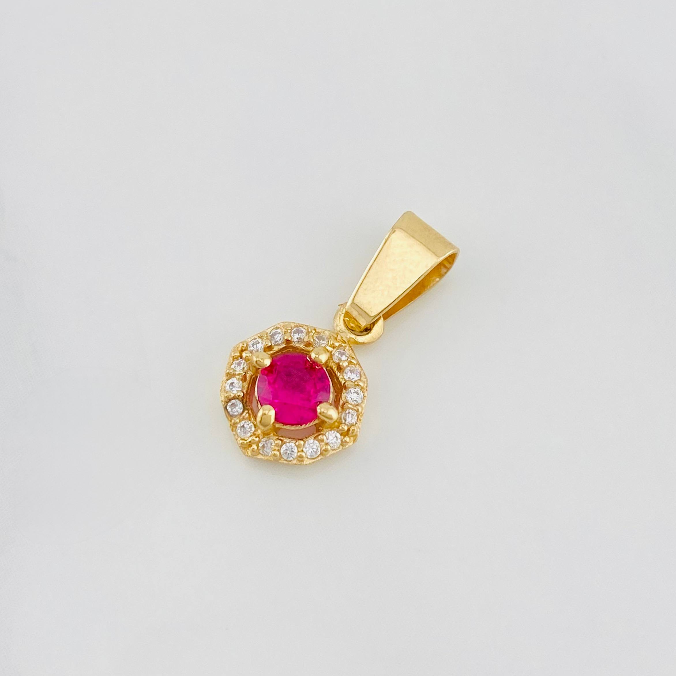 Dije Halo 1.15g / 1/2 in Oro Amarillo 18K