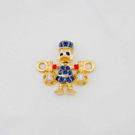 Herraje Pato Bolsa Dinero 1.6g / 1/2 in Tres Oros 18K