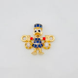 Charm Duck Money Bag 1.6g / 1/2 in Three Golds 18K
