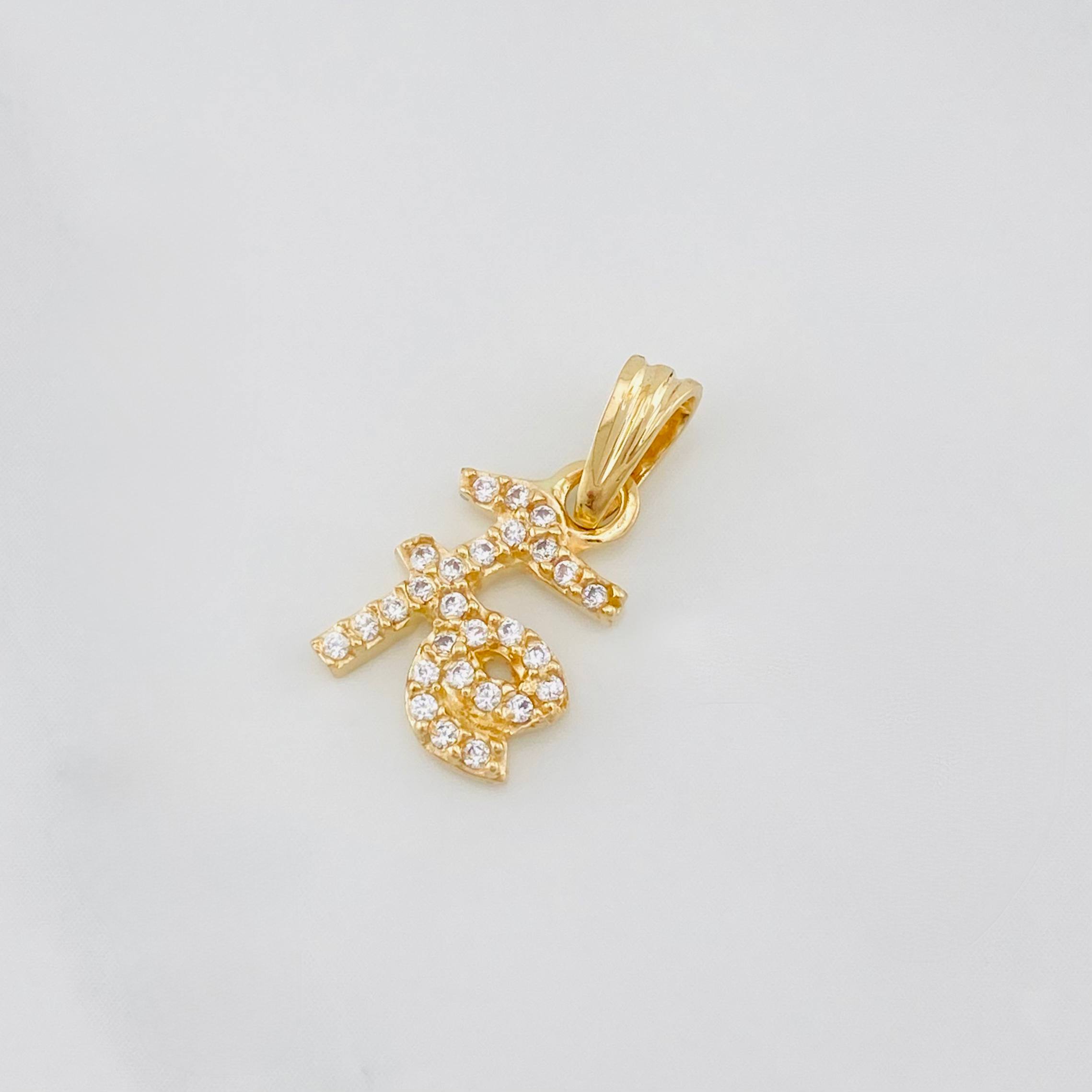 Pendant Faith 1.1g / 1/2 in Yellow Gold 18K
