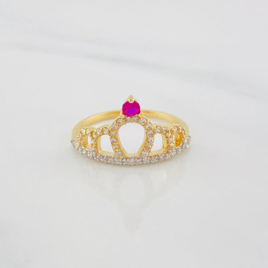 Crown Ring 2g / T7 Two-Tone Yellow White Gold 18K