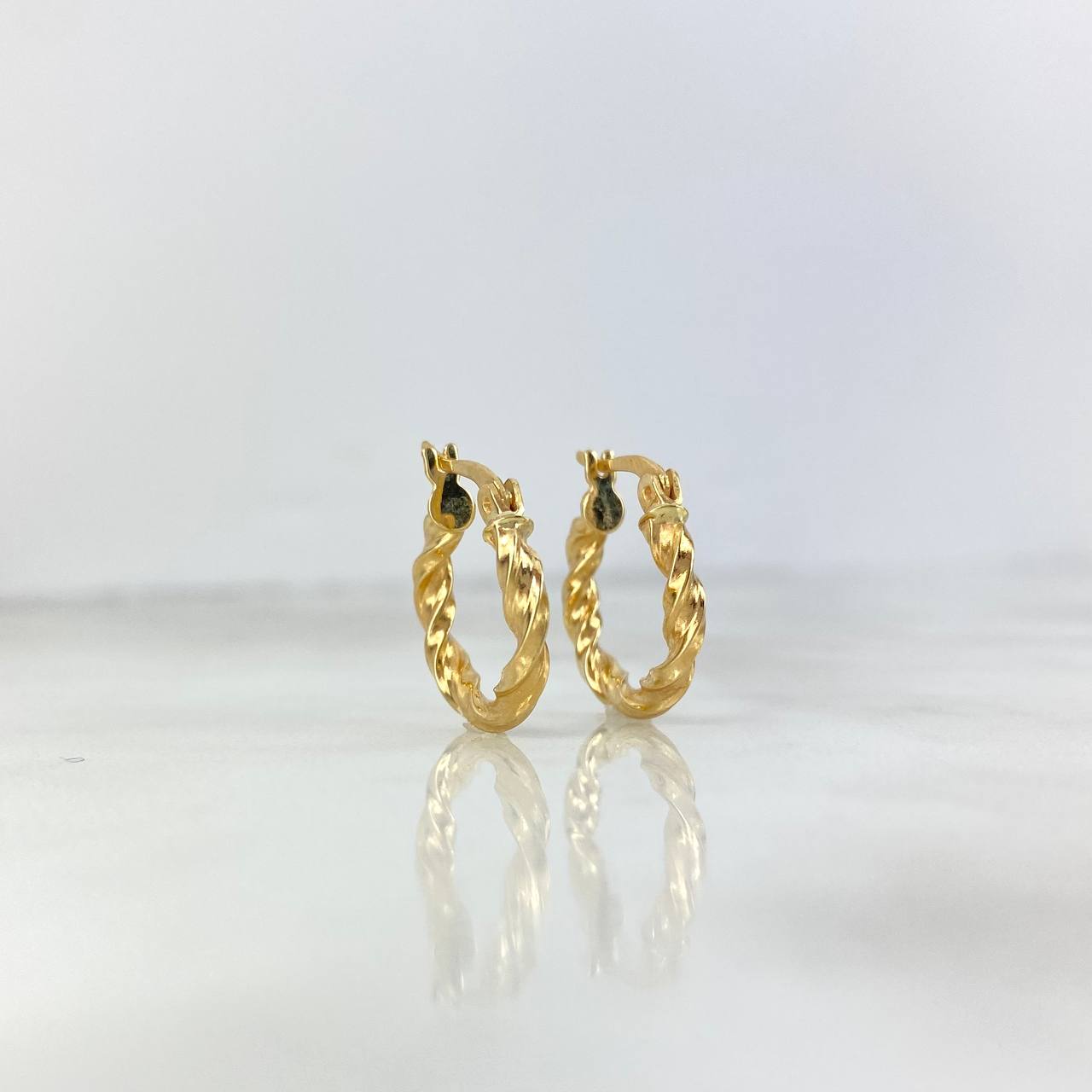 Hoop Earrings Pupi 2.7gr / 2cm / 18K Yellow Gold