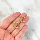 Hoop Earrings Pupi 2.7gr / 2cm / 18K Yellow Gold