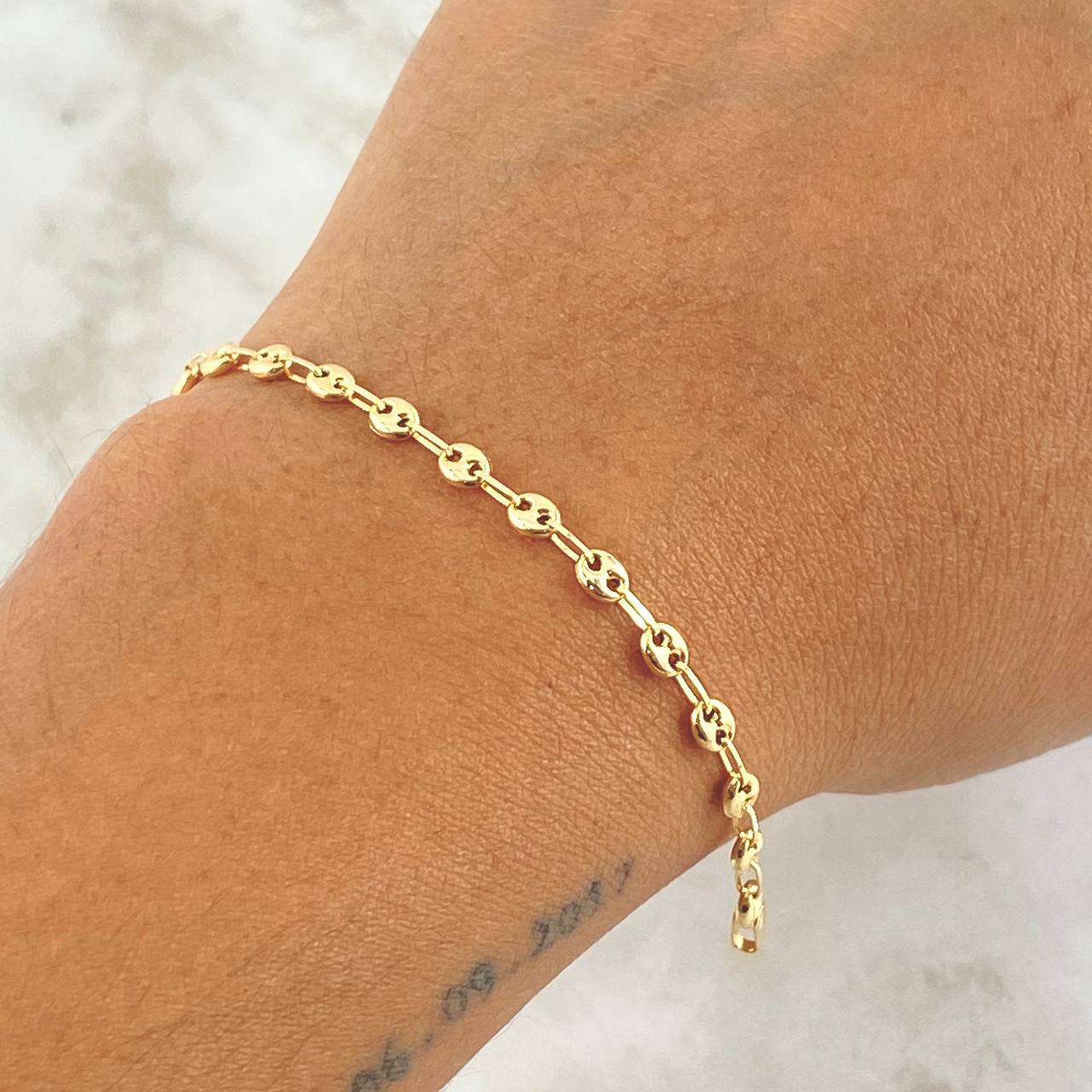 Bracelet GC 2.95gr / 8.3in / 18K Gold ©