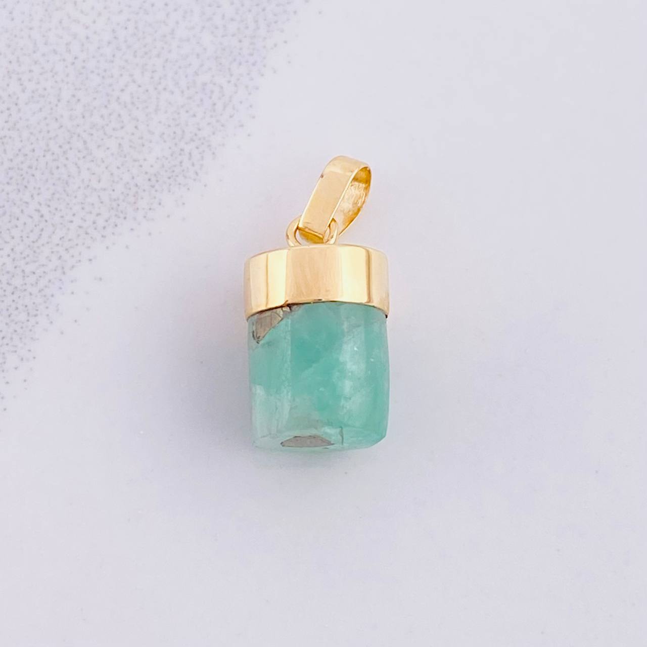 Dije Morralla Esmeralda 1.65g / 3/4 in Oro Amarillo 18K