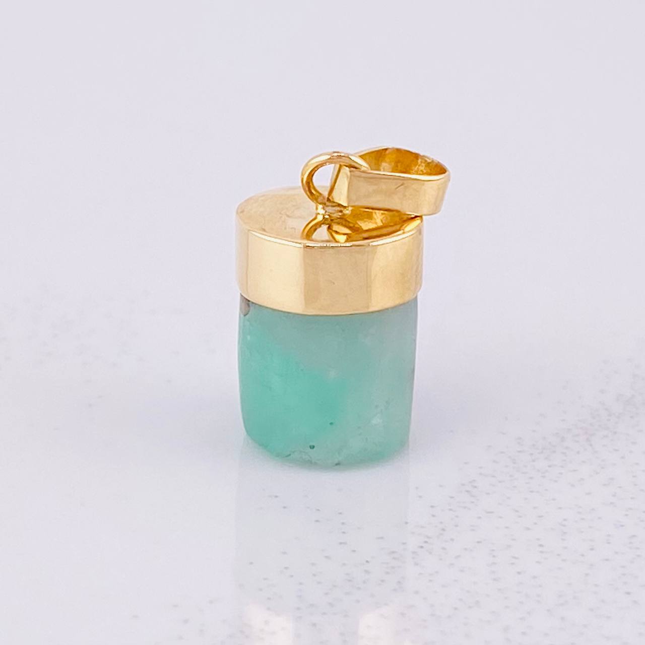 Dije Morralla Esmeralda 1.65g / 3/4 in Oro Amarillo 18K
