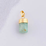 Pendant Rough Emerald 1.1g / 3/4 in Yellow Gold 18K