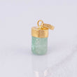 Pendant Rough Emerald 1.1g / 3/4 in Yellow Gold 18K