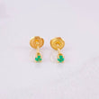 Topos Cuatro Garras Esmeraldas 17pts 0.7g / in / 2.2mm Oro Amarillo 18K