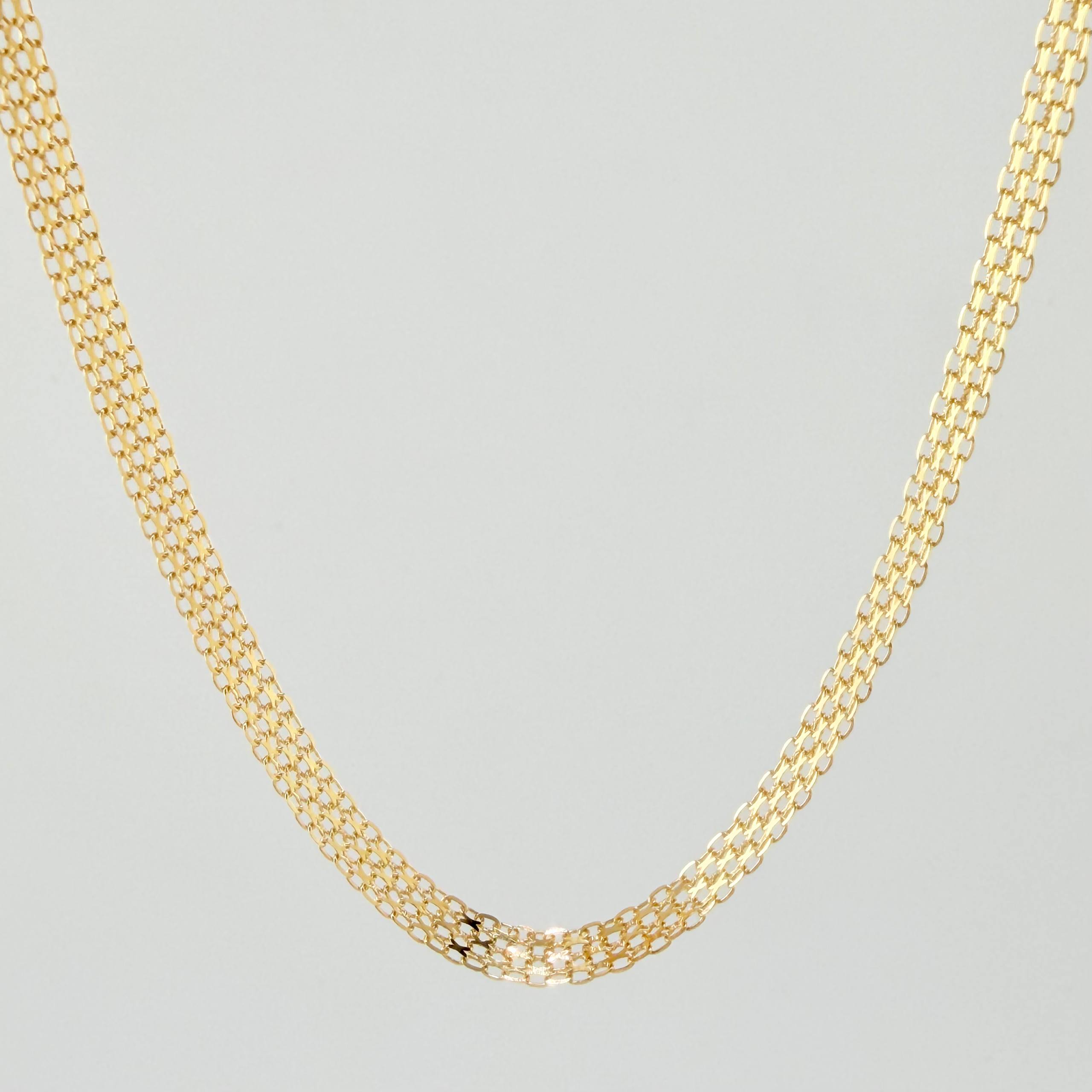 Bismark Chain 5.65gr / 23 1/2 in / 3.5mm Yellow Gold +1 18K *