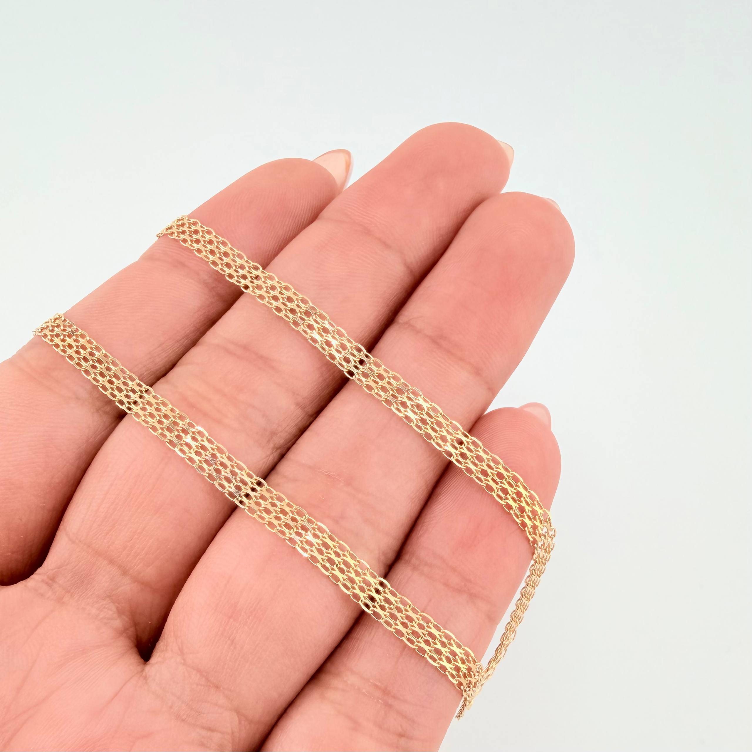 Bismark Chain 5.55gr / 23 1/2 in / 3.5mm Yellow Gold +1 18K *