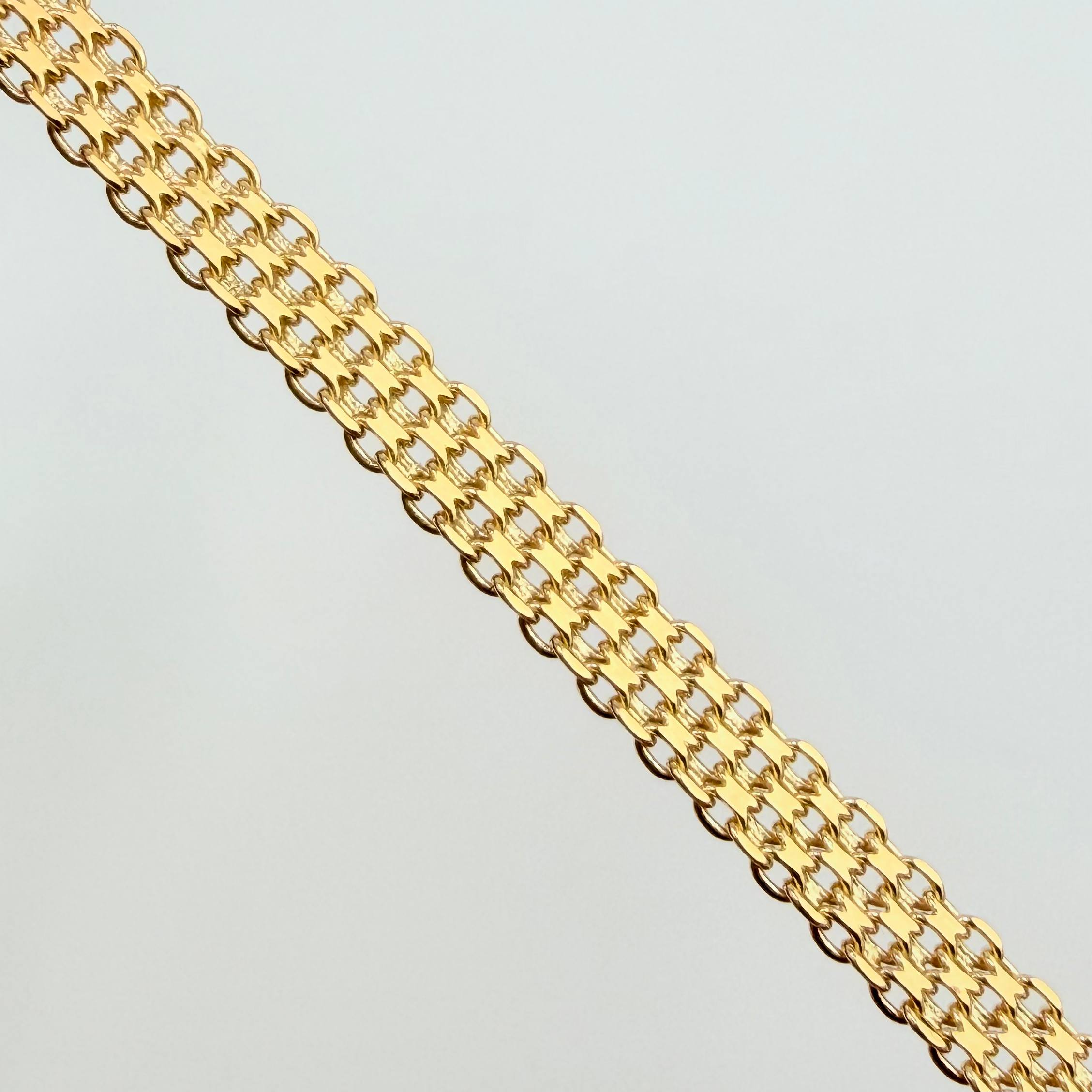 Bismark Bracelet 5.2gr / 7 1/4 in / 4.5mm Yellow Gold +1 18K ©