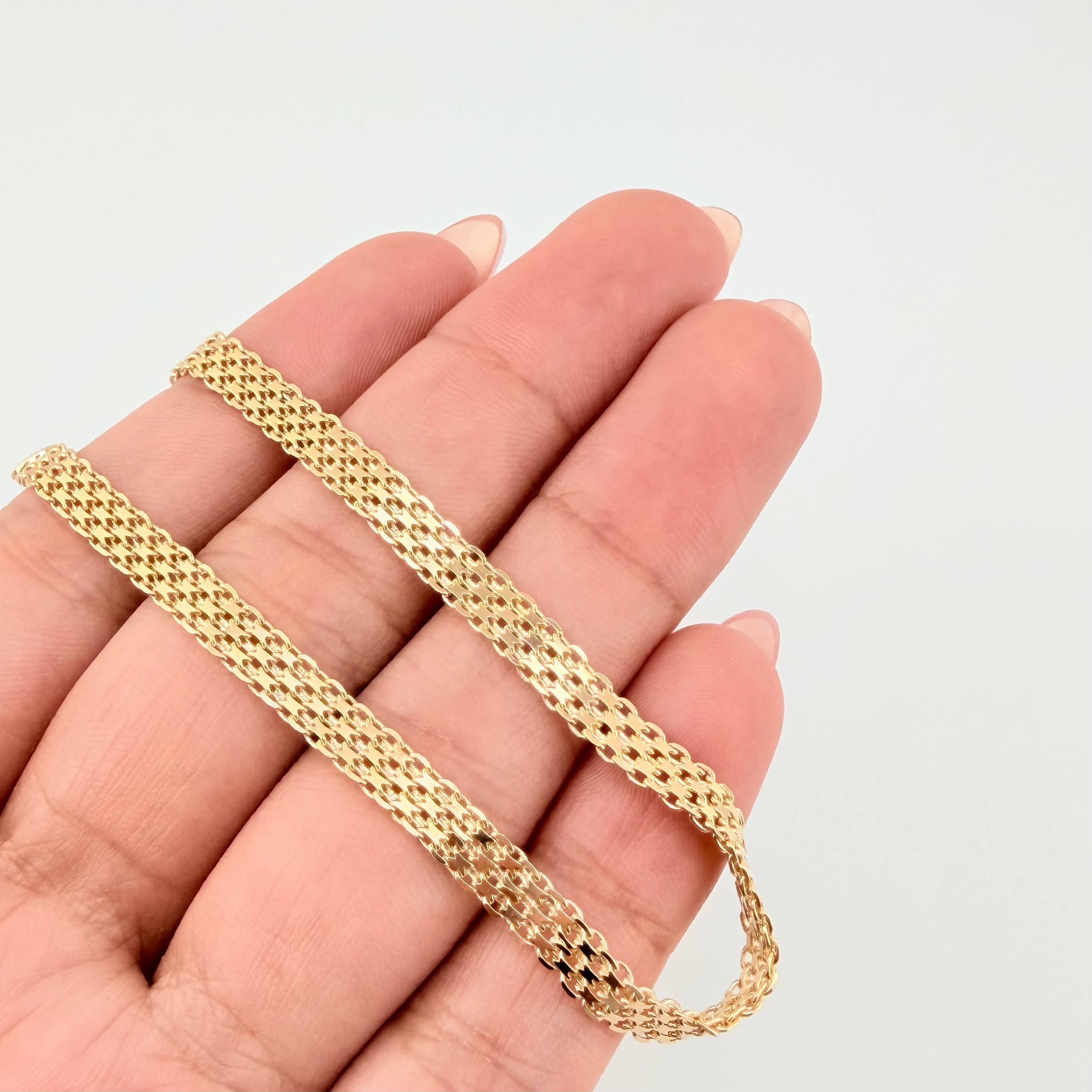 Bismark Bracelet 5.2gr / 7 1/4 in / 4.5mm Yellow Gold +1 18K ©
