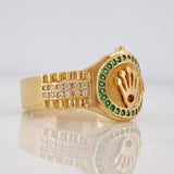 Crown Strap Ring 4.95g / T10 1/4 Yellow Gold 18K
