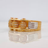 Beads of Fire Ring 12.15g / T10 3/4 Three Golds 18K
