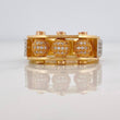Beads of Fire Ring 12.15g / T10 3/4 Three Golds 18K