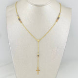 Rosario Cruz 4g / 16 in / 4mm Tres Oros 18K