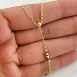 Rosario Cruz 4g / 16 in / 4mm Tres Oros 18K