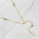 Rosario Cruz 4g / 16 in / 4mm Tres Oros 18K