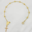 Pulso Denario Virgen Milagrosa 3.05g / 7 3/4 in / 4mm Oro Amarillo 18K