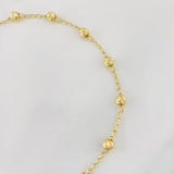 Pulso Denario Virgen Milagrosa 3.05g / 7 3/4 in / 4mm Oro Amarillo 18K