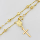 Pulso Denario Virgen Milagrosa 3.05g / 7 3/4 in / 4mm Oro Amarillo 18K