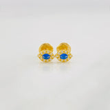 Stud Earrings Eye 0.65g / in / 6.16mm Yellow Gold 18K